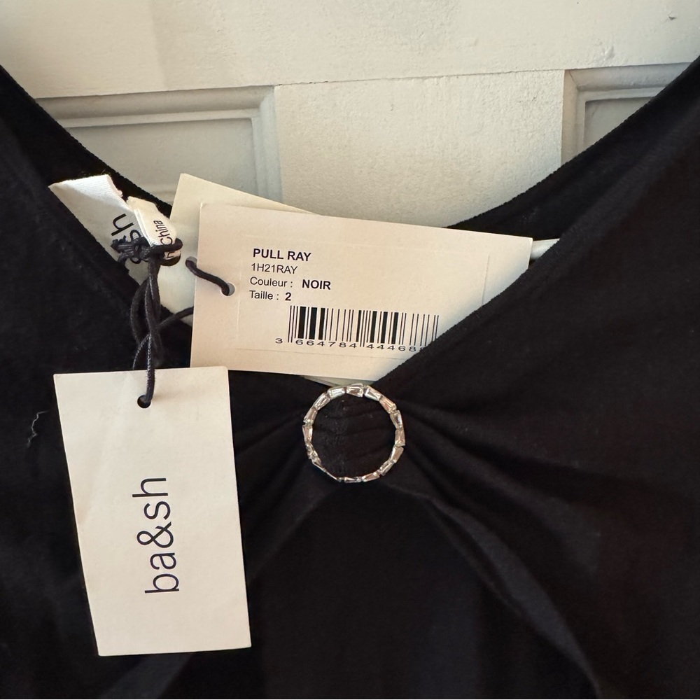 Ba&sh Classic Black Top